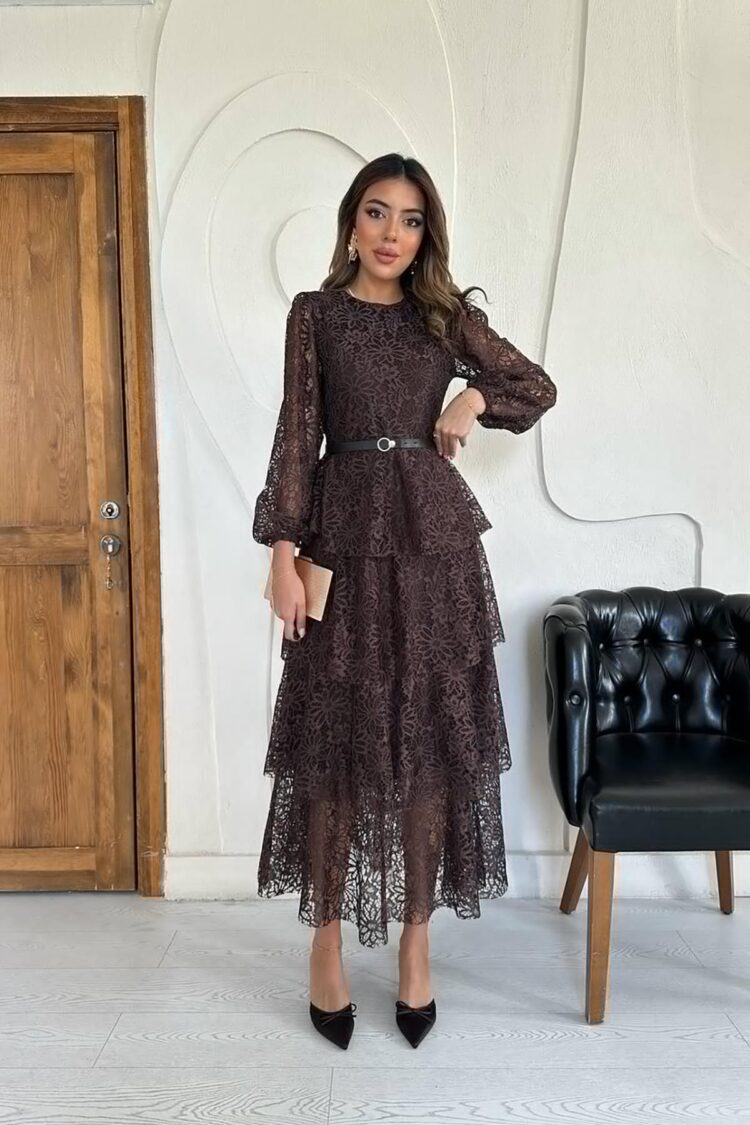Elegant A-Line Floral Midi Dress - Brand: Elisa - Women & Kids, Baby Clothes Wholesale - Globality Store