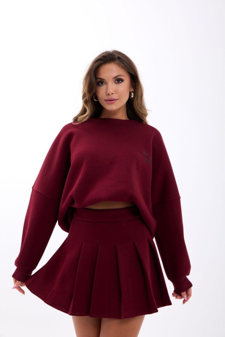 Set - Oversized Casual Sport Skort Mini Pleated Skirt - Brand: Fame - Women & Kids, Baby Clothes Wholesale - Globality Store