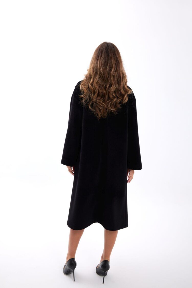 Single-Breasted Oversized Coat