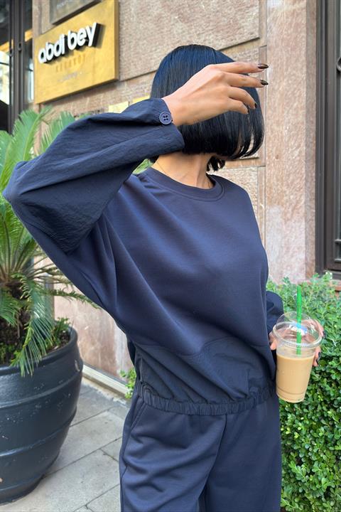 Black Casual Sport Streetwear Set