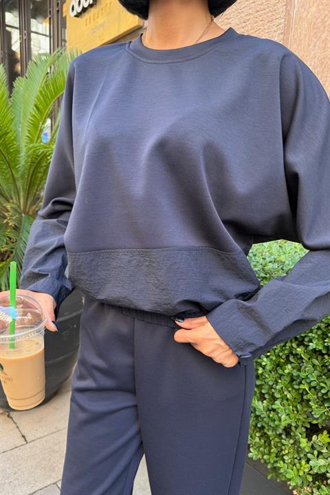 Black Casual Sport Streetwear Set