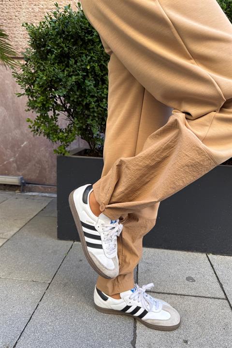 Beige Sport Casual Jogger Set
