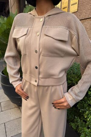 Beige Casual Sport Set - Brand: Sobe Istanbul - Women & Kids, Baby Clothes Wholesale - Globality Store