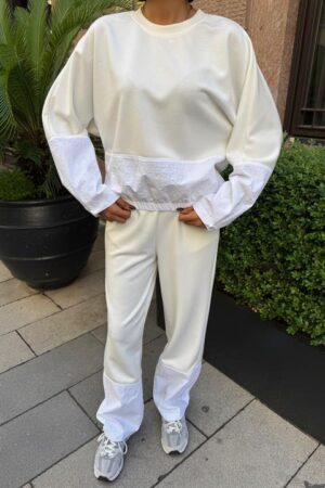 White Casual Sport Set - Brand: Sobe Istanbul - Women & Kids, Baby Clothes Wholesale - Globality Store