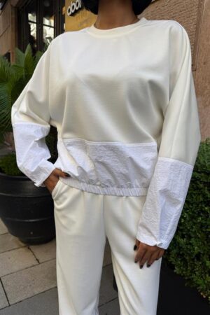 White Casual Sport Set - Brand: Sobe Istanbul - Women & Kids, Baby Clothes Wholesale - Globality Store
