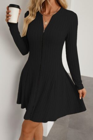 Fit And Flare V-Neck Dress - Brand: Janes - Women & Kids, Baby Clothes Wholesale - Globality Store