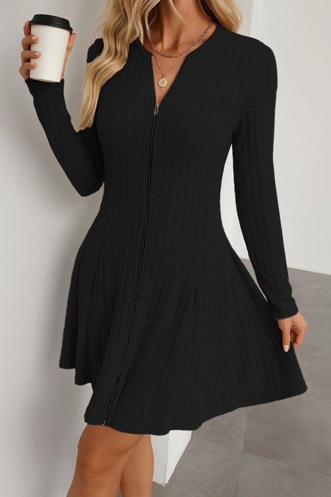 Fit And Flare V-Neck Dress - Brand: Janes - Women & Kids, Baby Clothes Wholesale - Globality Store