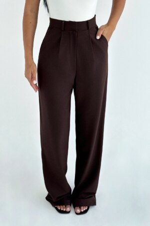 Palazzo Pants With High Waist And Wide Leg - Brand: EYYO ATELIER - Women & Kids, Baby Clothes Wholesale - Globality Store