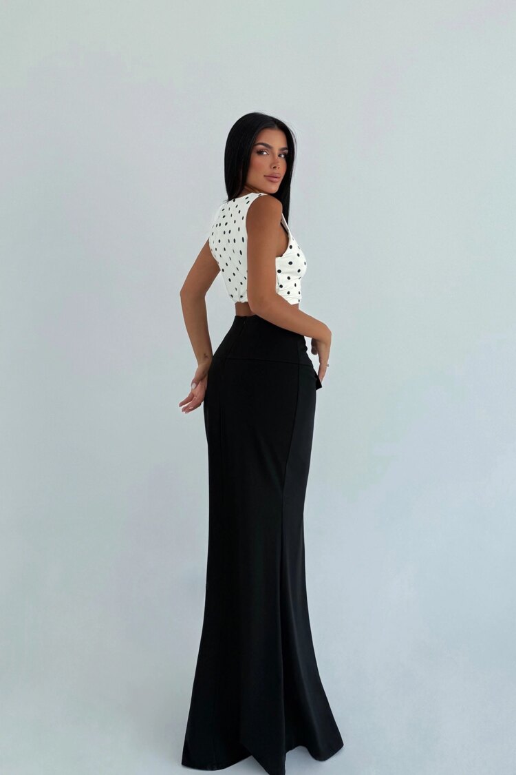 ElegantMermaid Maxi Skirt With Flap Pocket