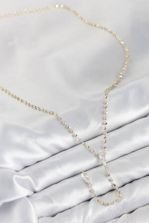Brass Zircon Stone Gold Color Women Y Necklace - Brand: Ebijuteri - Women & Kids, Baby Clothes Wholesale - Globality Store