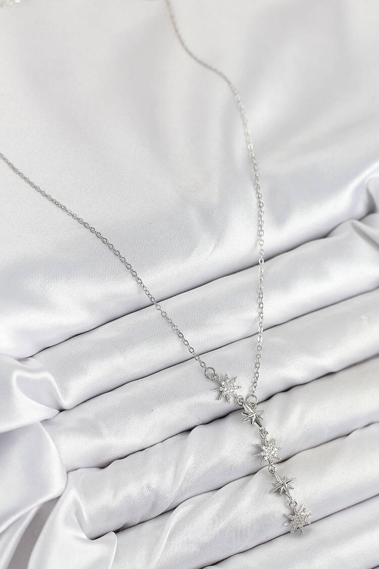 316l Steel Star Model Silver Color Women Necklace