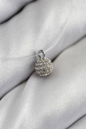 Fishing Line Heel Pattern Silver Color Ghost Necklace - Brand: Ebijuteri - Women & Kids, Baby Clothes Wholesale - Globality Store