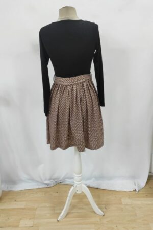 Black Fit And Flare Dress With Herringbone Pattern - Brand: Janes - Women & Kids, Baby Clothes Wholesale - Globality Store