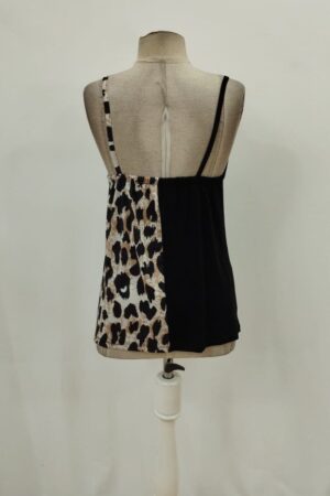 Black Casual Sexy Blouse With Animal Print - Brand: Janes - Women & Kids, Baby Clothes Wholesale - Globality Store