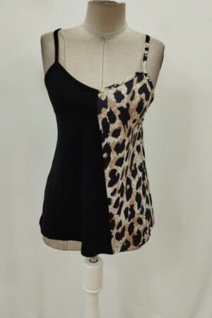 Black Casual Sexy Blouse With Animal Print - Brand: Janes - Women & Kids, Baby Clothes Wholesale - Globality Store