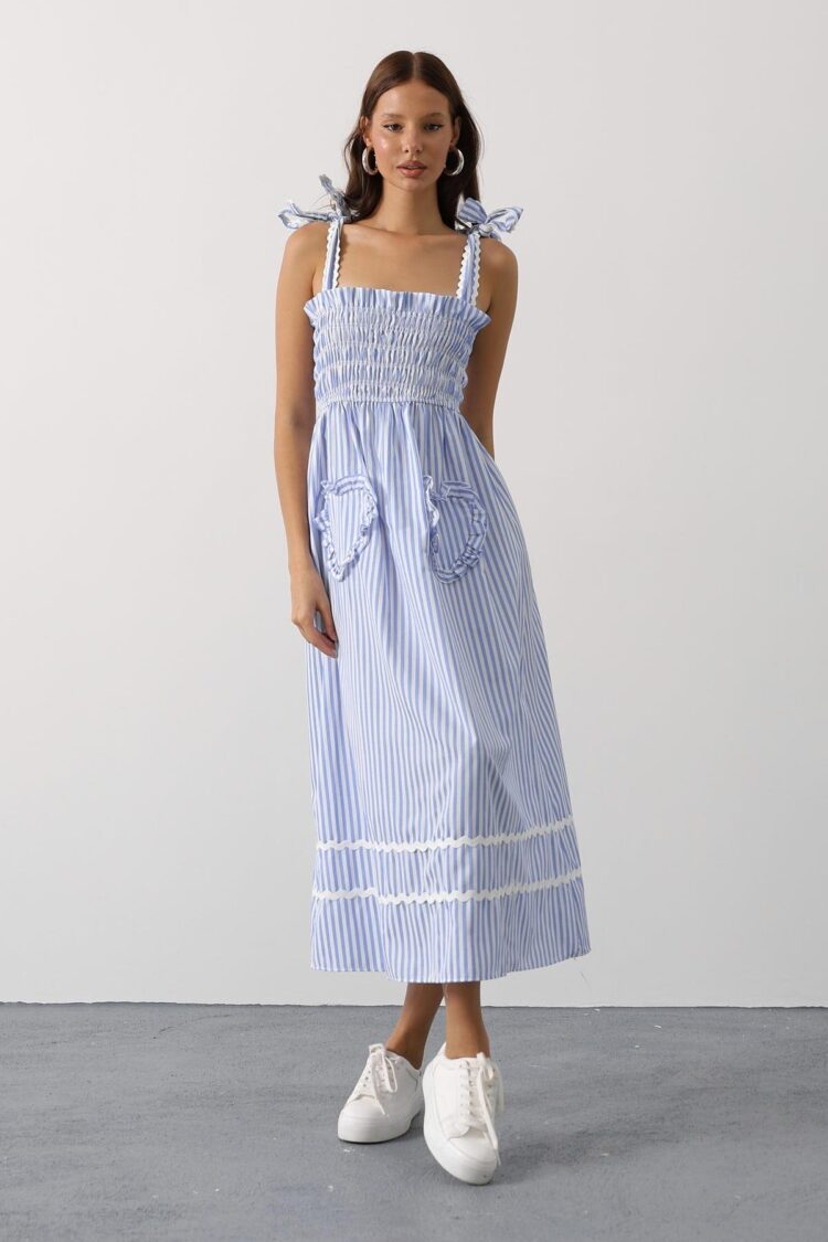Casual Cute Preppy A-Line Dress - Brand: Reyon - Women & Kids, Baby Clothes Wholesale - Globality Store