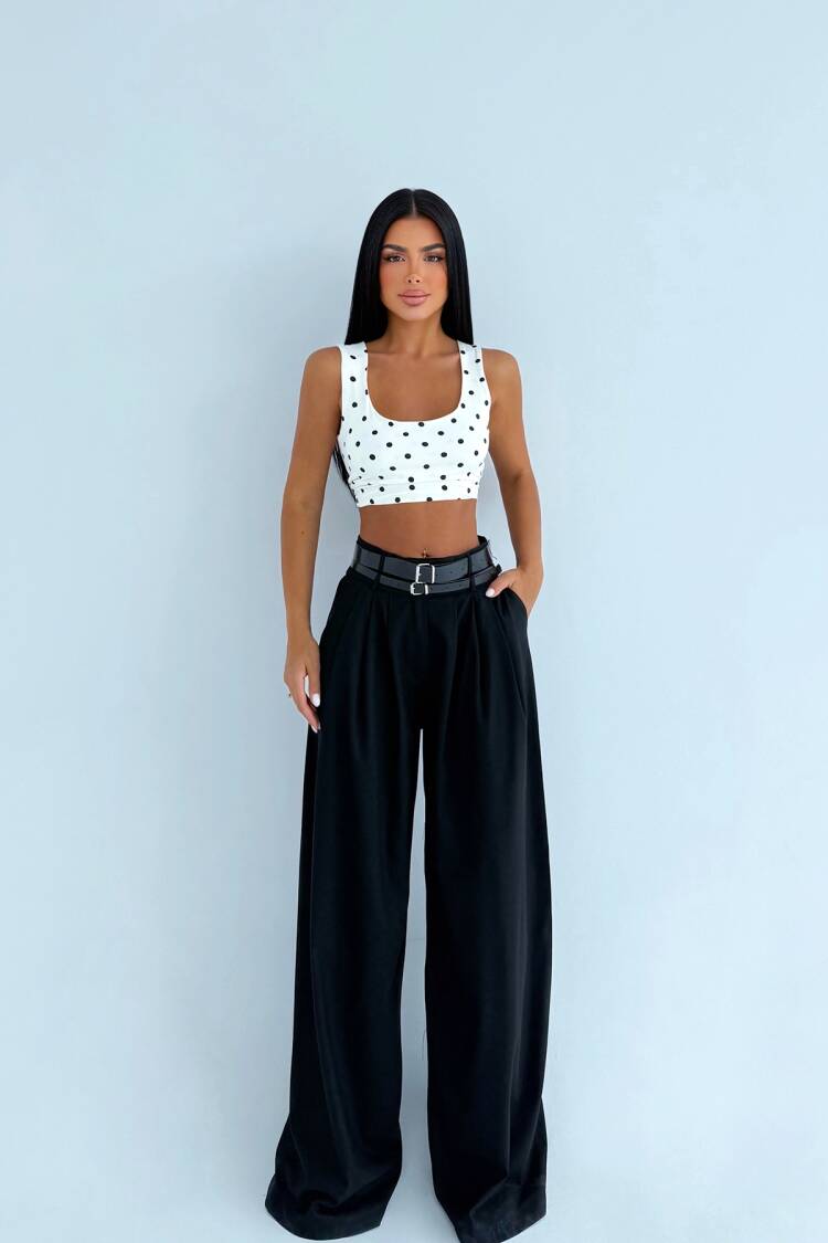 Elegant Casual Palazzo Pants - Brand: EYYO ATELIER - Women & Kids, Baby Clothes Wholesale - Globality Store