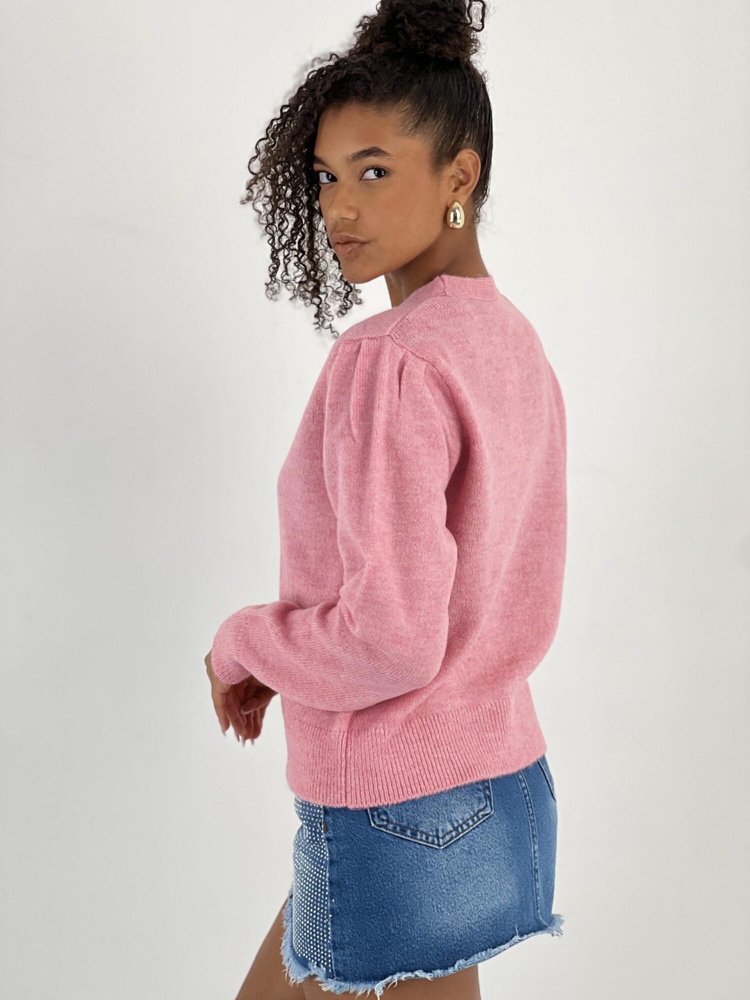 Pink Casual Cute Preppy Vintage Elegant Retro Cardigan - Brand: MISS POEM - Women & Kids, Baby Clothes Wholesale - Globality Store