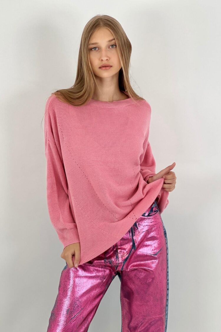 Sweater Oversized Fit Long Sleeve Round Neck