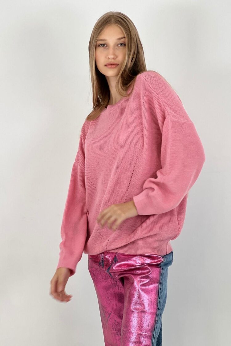Sweater Oversized Fit Long Sleeve Round Neck