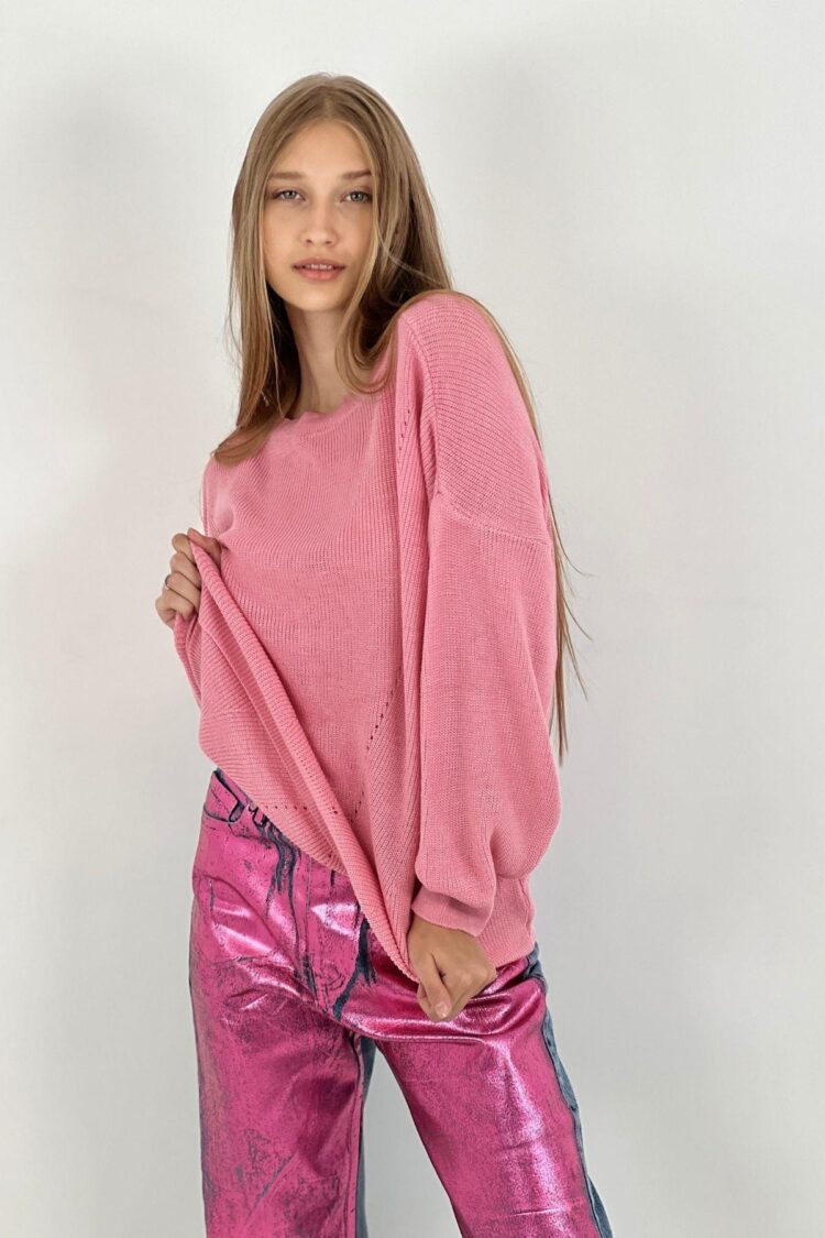 Sweater Oversized Fit Long Sleeve Round Neck