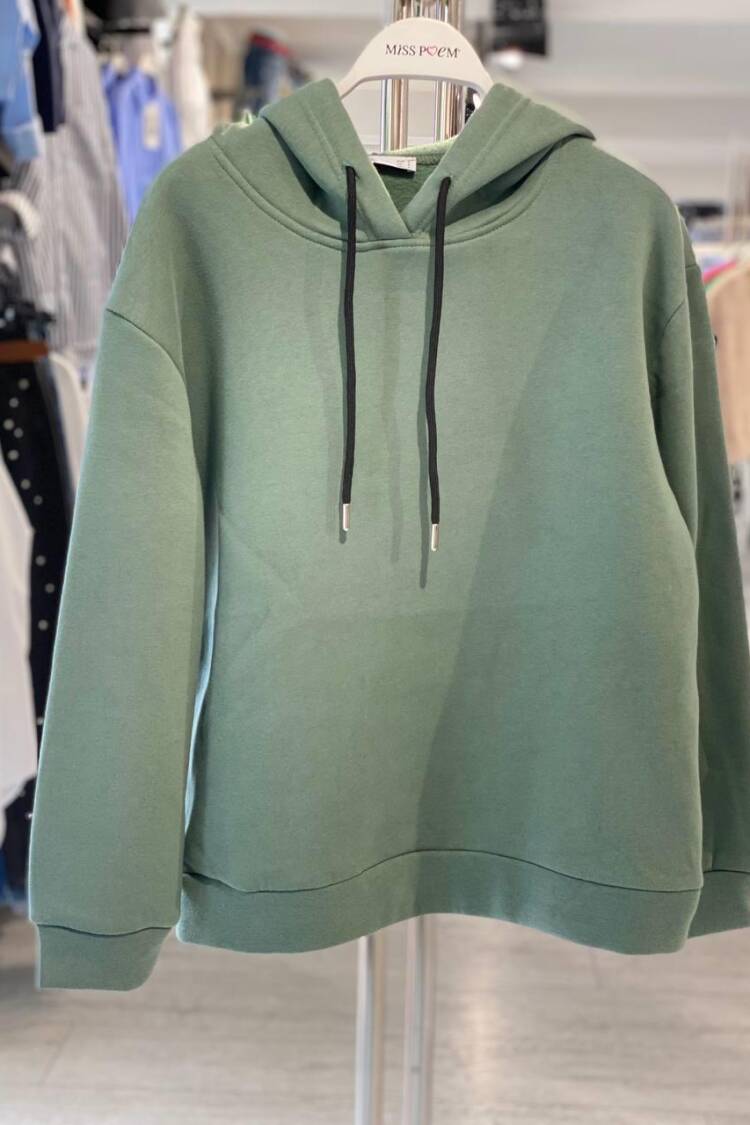 Oversized Hooded Neck Sweatshirt - Brand: MISS POEM - Women & Kids, Baby Clothes Wholesale - Globality Store