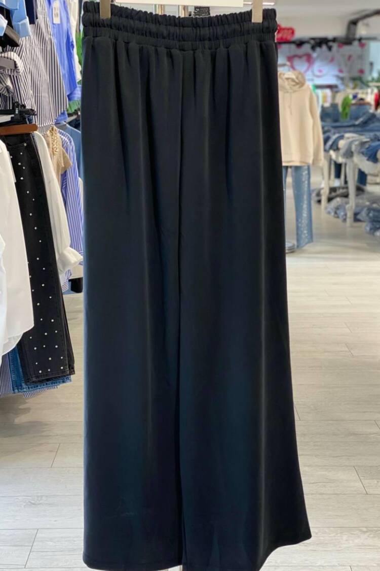 Palazzo Pants With Drawstring And Wide Leg