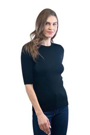 Fitted Sweater With Half Sleeves - Brand: MISS POEM - Women & Kids, Baby Clothes Wholesale - Globality Store