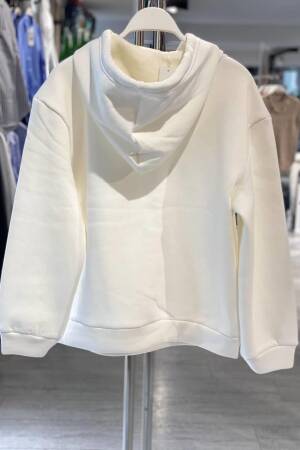White Sweatshirt Oversized Hooded Casual Streetwear - Brand: MISS POEM - Women & Kids, Baby Clothes Wholesale - Globality Store