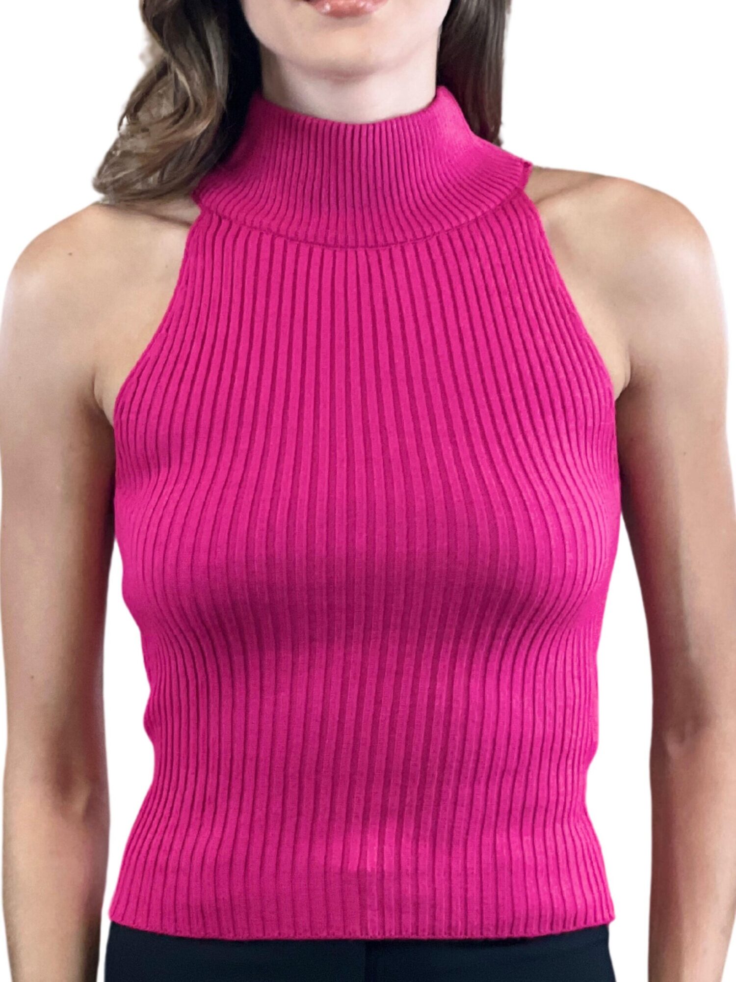 Sweater With Halter Neck And Cap Sleeves - Brand: MISS POEM - Women & Kids, Baby Clothes Wholesale - Globality Store