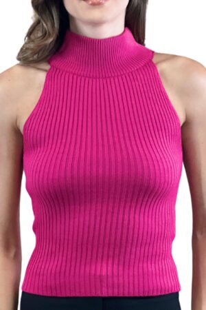 Sweater With Halter Neck And Cap Sleeves - Brand: MISS POEM - Women & Kids, Baby Clothes Wholesale - Globality Store