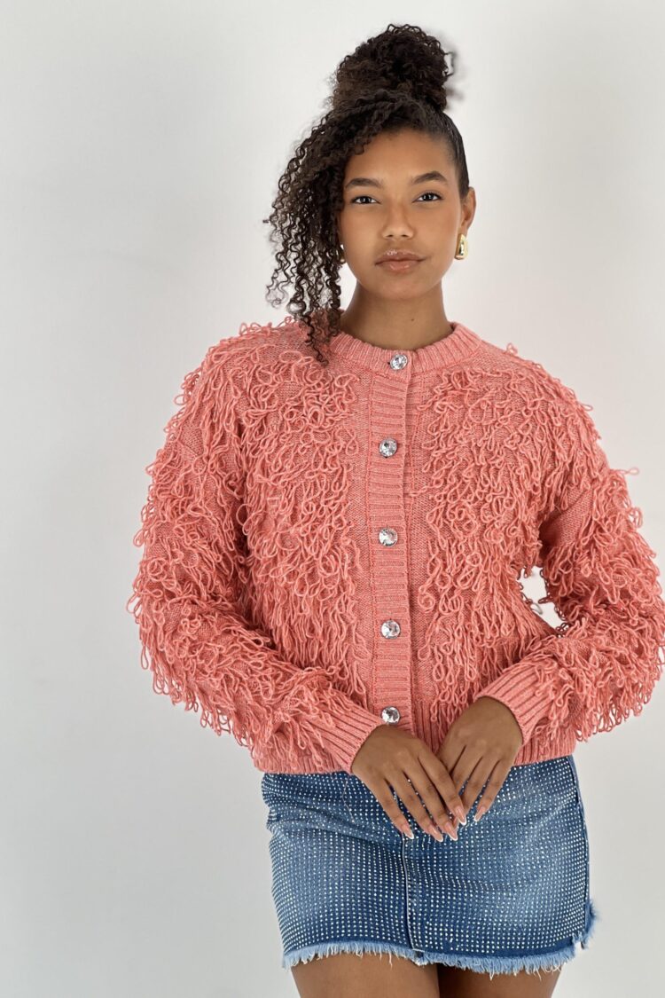 Pink Cardigan Casual Cute Streetwear - Brand: MISS POEM - Women & Kids, Baby Clothes Wholesale - Globality Store