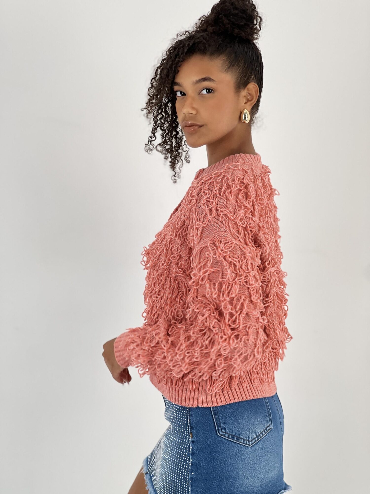 Pink Cardigan Casual Cute Streetwear - Brand: MISS POEM - Women & Kids, Baby Clothes Wholesale - Globality Store
