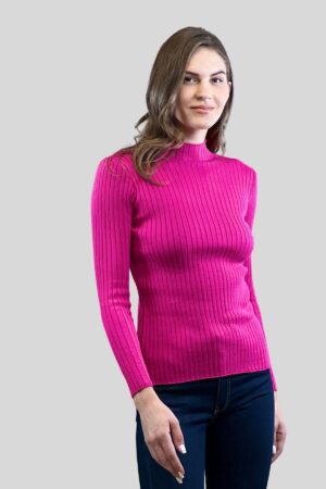 Sweater Slim Fit Striped High Neck Long Sleeve - Brand: MISS POEM - Women & Kids, Baby Clothes Wholesale - Globality Store