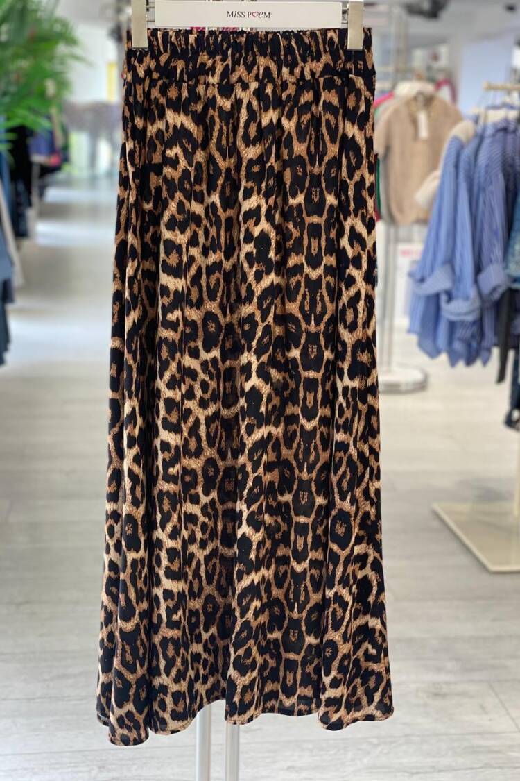 Brown Flared Midi Skirt - Brand: MISS POEM - Women & Kids, Baby Clothes Wholesale - Globality Store