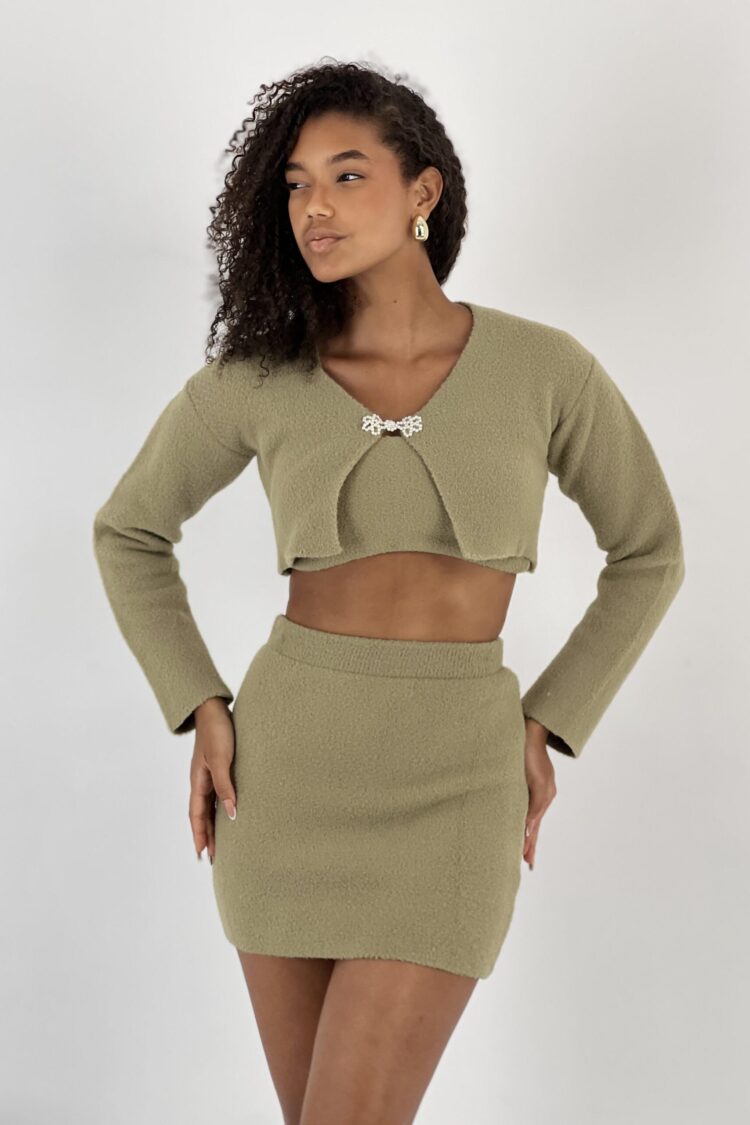 Khaki Casual Sexy Streetwear Elegant Set