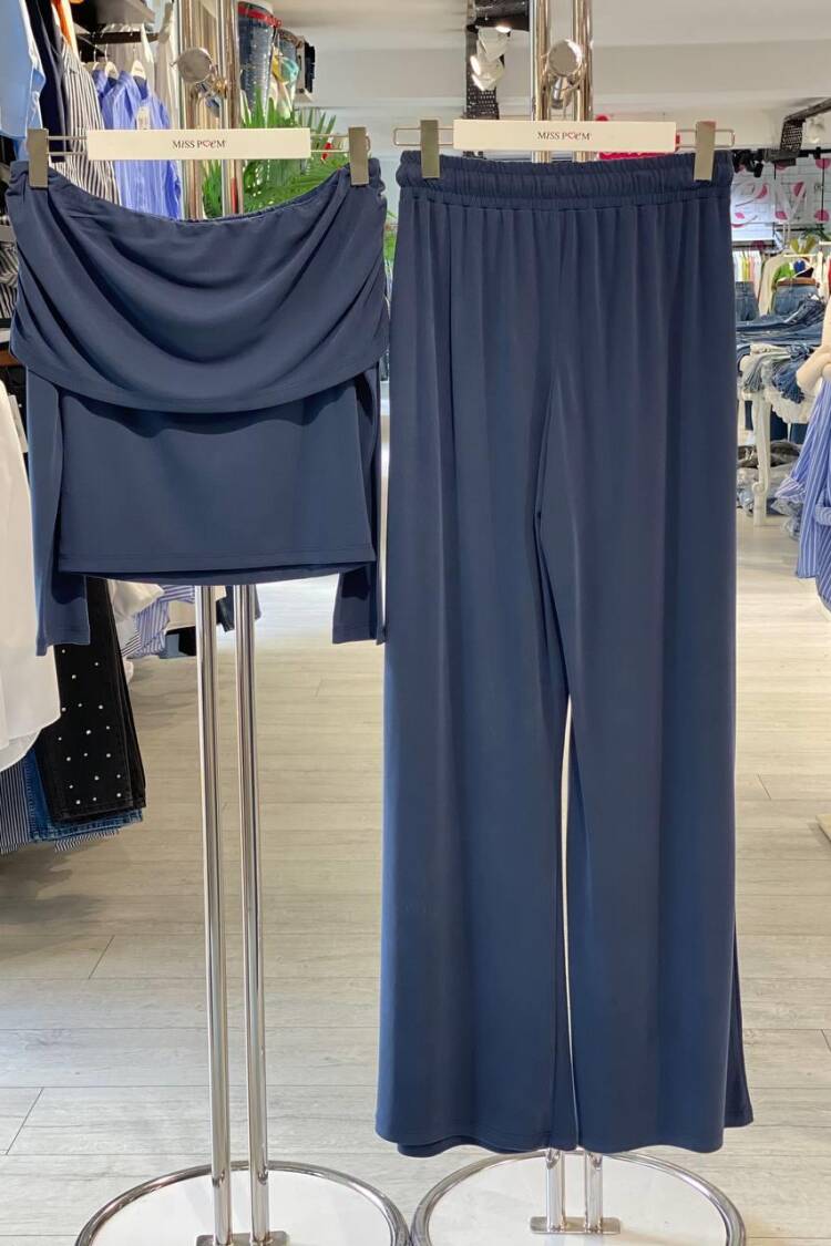 Set Palazzo Wide Leg Pants