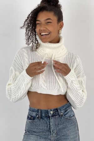 White Casual Sexy Streetwear Boho Crop Top - Brand: MISS POEM - Women & Kids, Baby Clothes Wholesale - Globality Store
