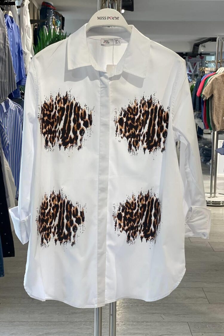 White Casual Streetwear Elegant Shirt - Brand: MISS POEM - Women & Kids, Baby Clothes Wholesale - Globality Store