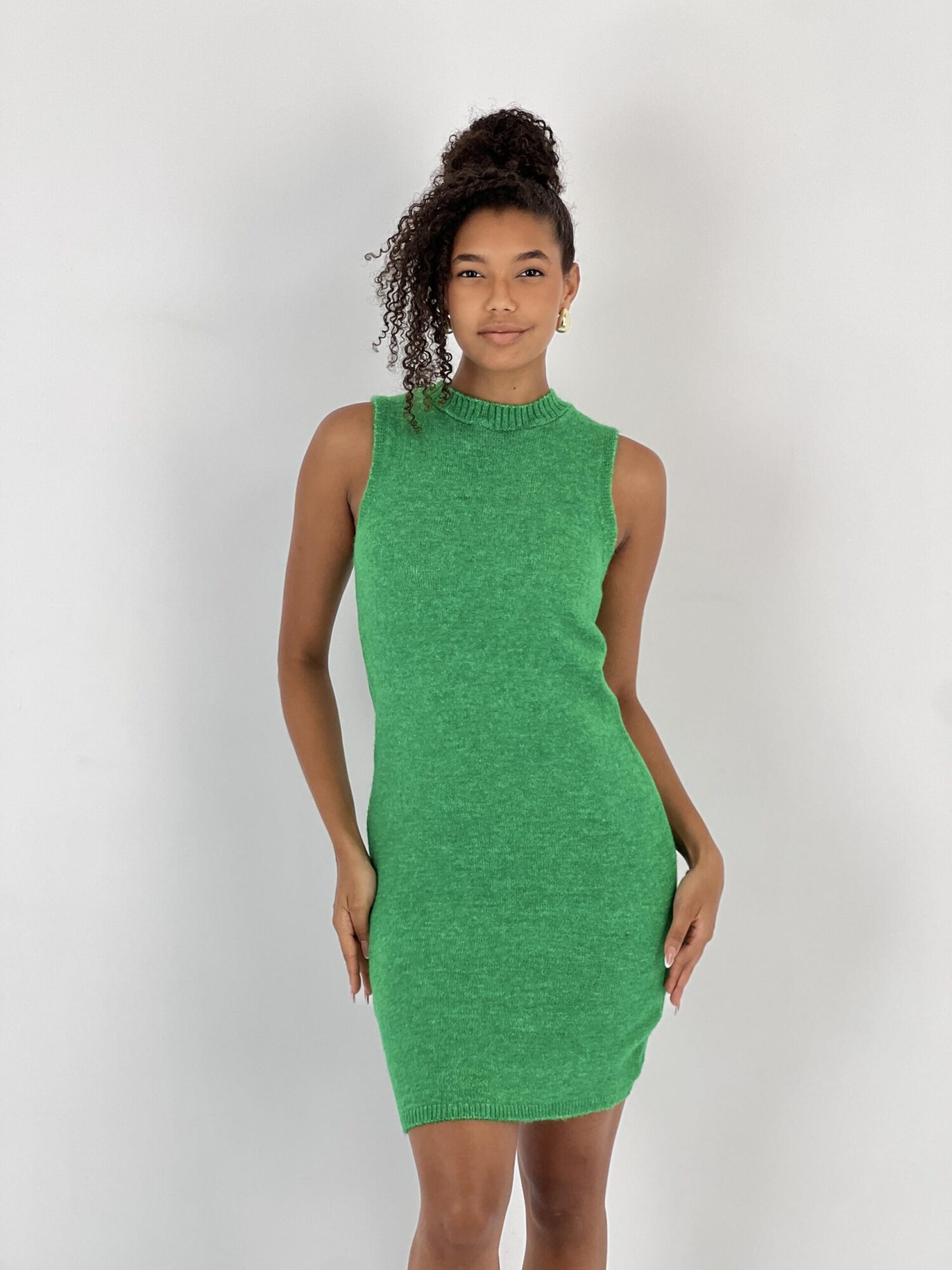 Green Bodycon Cap Sleeve Mini Dress - Brand: MISS POEM - Women & Kids, Baby Clothes Wholesale - Globality Store