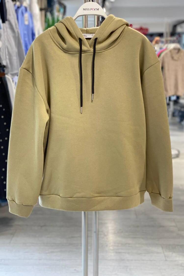 Sweatshirt With Hooded Neck Oversized Fit - Brand: MISS POEM - Women & Kids, Baby Clothes Wholesale - Globality Store