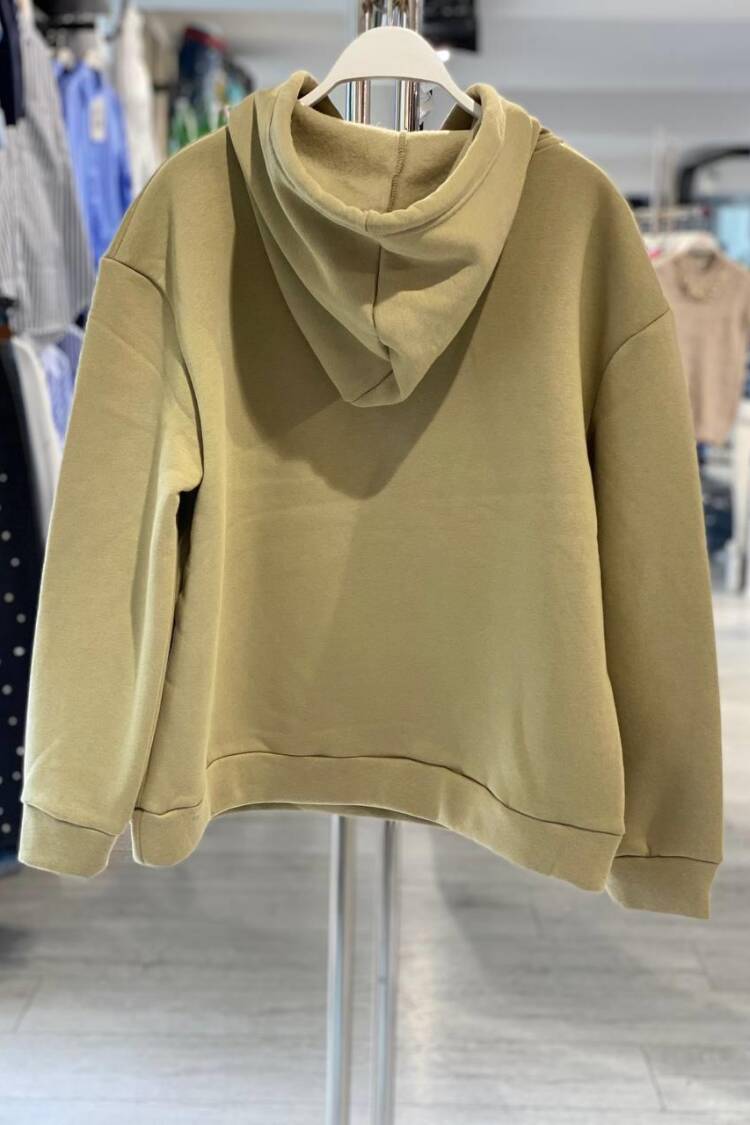 Sweatshirt With Hooded Neck Oversized Fit