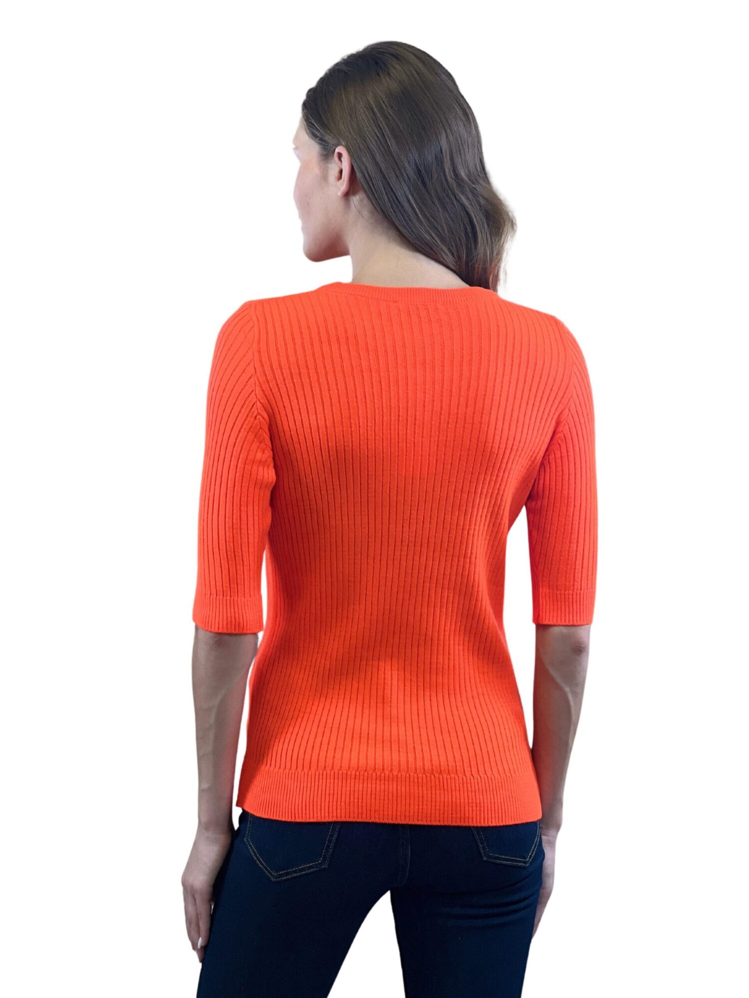 Striped Slim Fit Sweater With Half Sleeves - Brand: MISS POEM - Women & Kids, Baby Clothes Wholesale - Globality Store