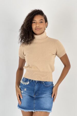 Beige Casual Elegant Crop Top - Brand: MISS POEM - Women & Kids, Baby Clothes Wholesale - Globality Store