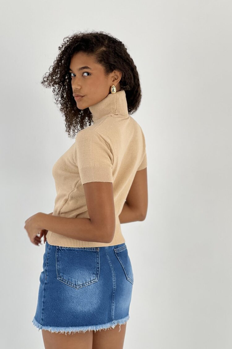 Beige Casual Elegant Crop Top