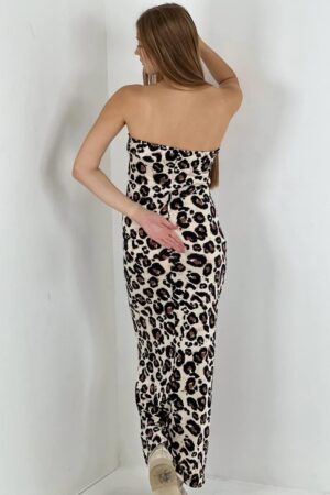 Mix Color Strapless Slip Maxi Dress - Brand: MISS POEM - Women & Kids, Baby Clothes Wholesale - Globality Store