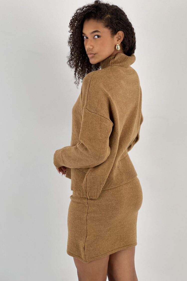 Brown Elegant Casual Set