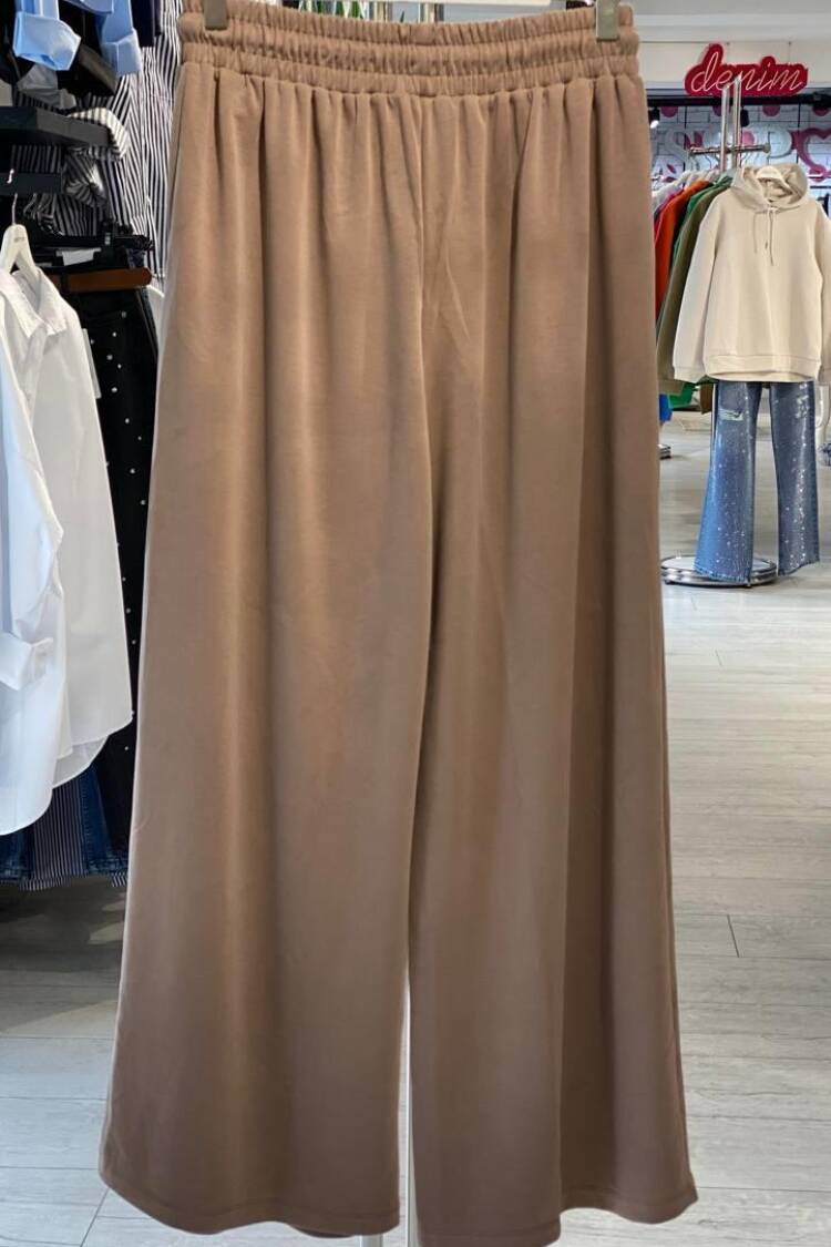Beige Palazzo Pants With High Waist And Wide Leg - Brand: MISS POEM - Women & Kids, Baby Clothes Wholesale - Globality Store