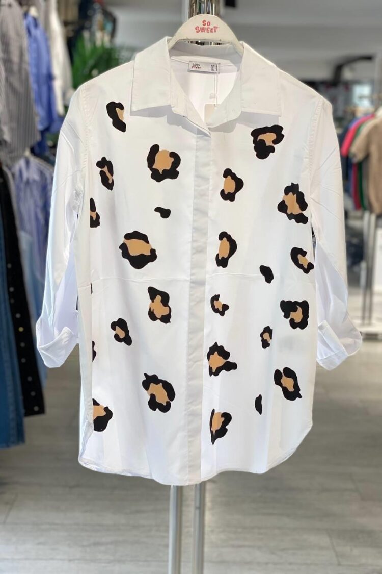 White Casual Streetwear Buttoned Shirt - Brand: MISS POEM - Women & Kids, Baby Clothes Wholesale - Globality Store