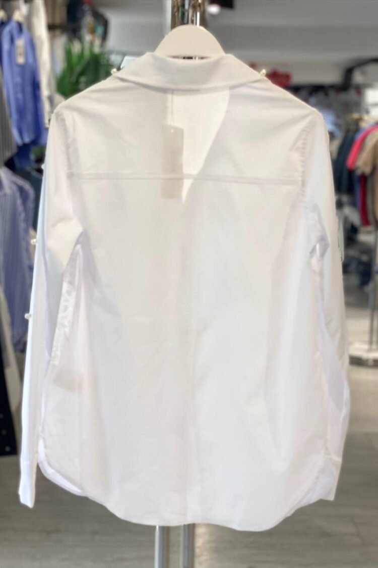 White Formal Elegant Glam Shirt